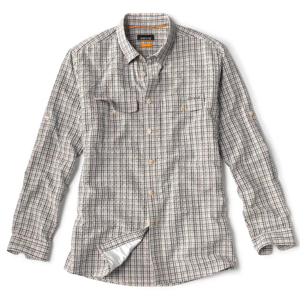 Orvis Clearwater Seersucker Shirt, blue