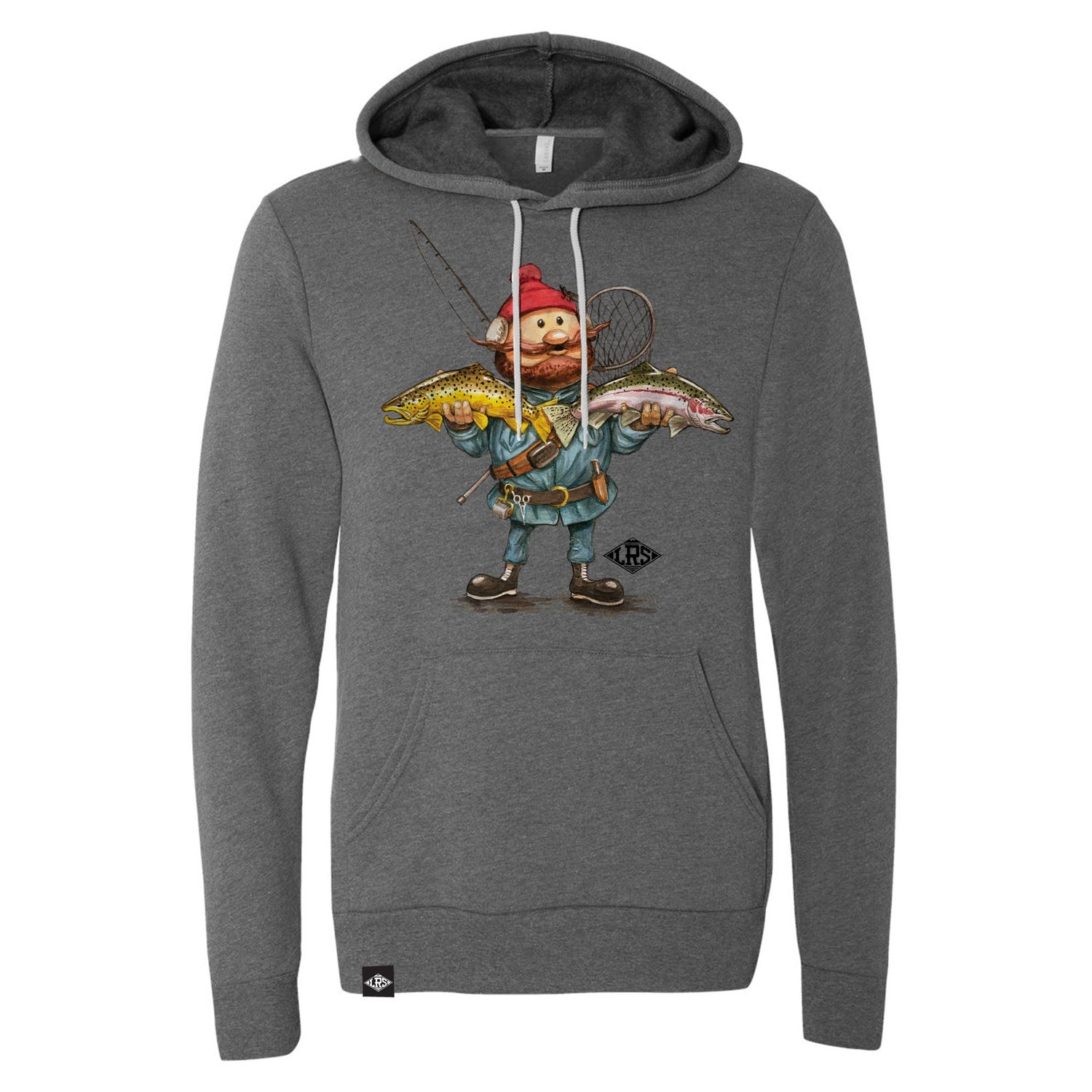 Fincognito Sunpro Hoodie Tranquilty Fish Print Fly Fishing