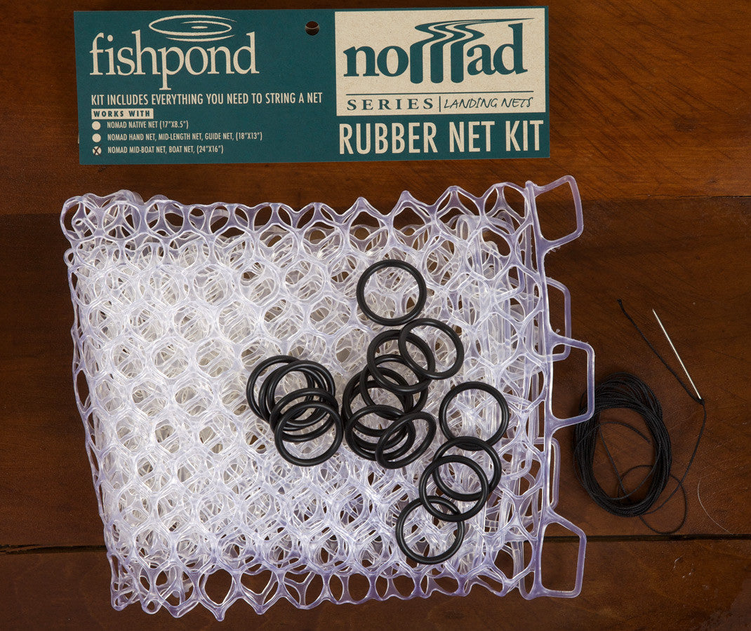 How to repair a Torn Rubber Fly Fishing Net Bag 