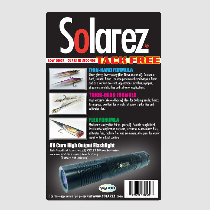 Solarez Bone Dry Clear UV Cure Resin  Tack-Free Fly Tying Coating - basin  + bend