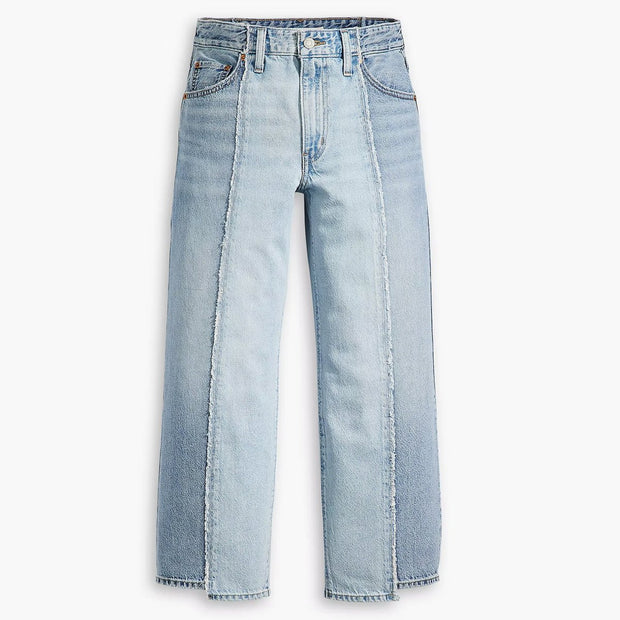 Levi's Ribcage wide leg jeans in light blue wash