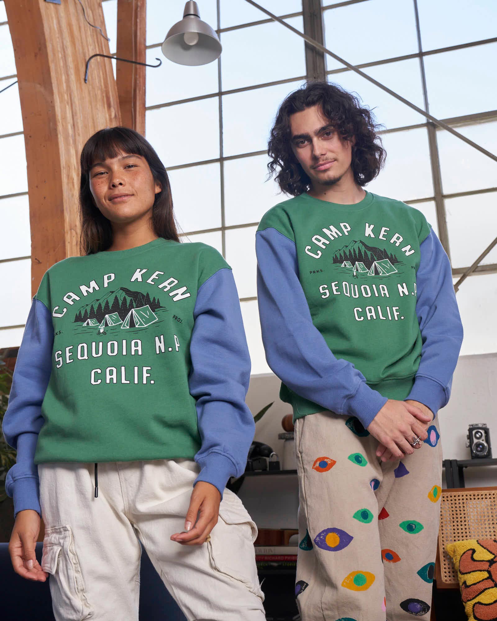 Camp Kern Sequoia Colorblock Crewneck Sweatshirt