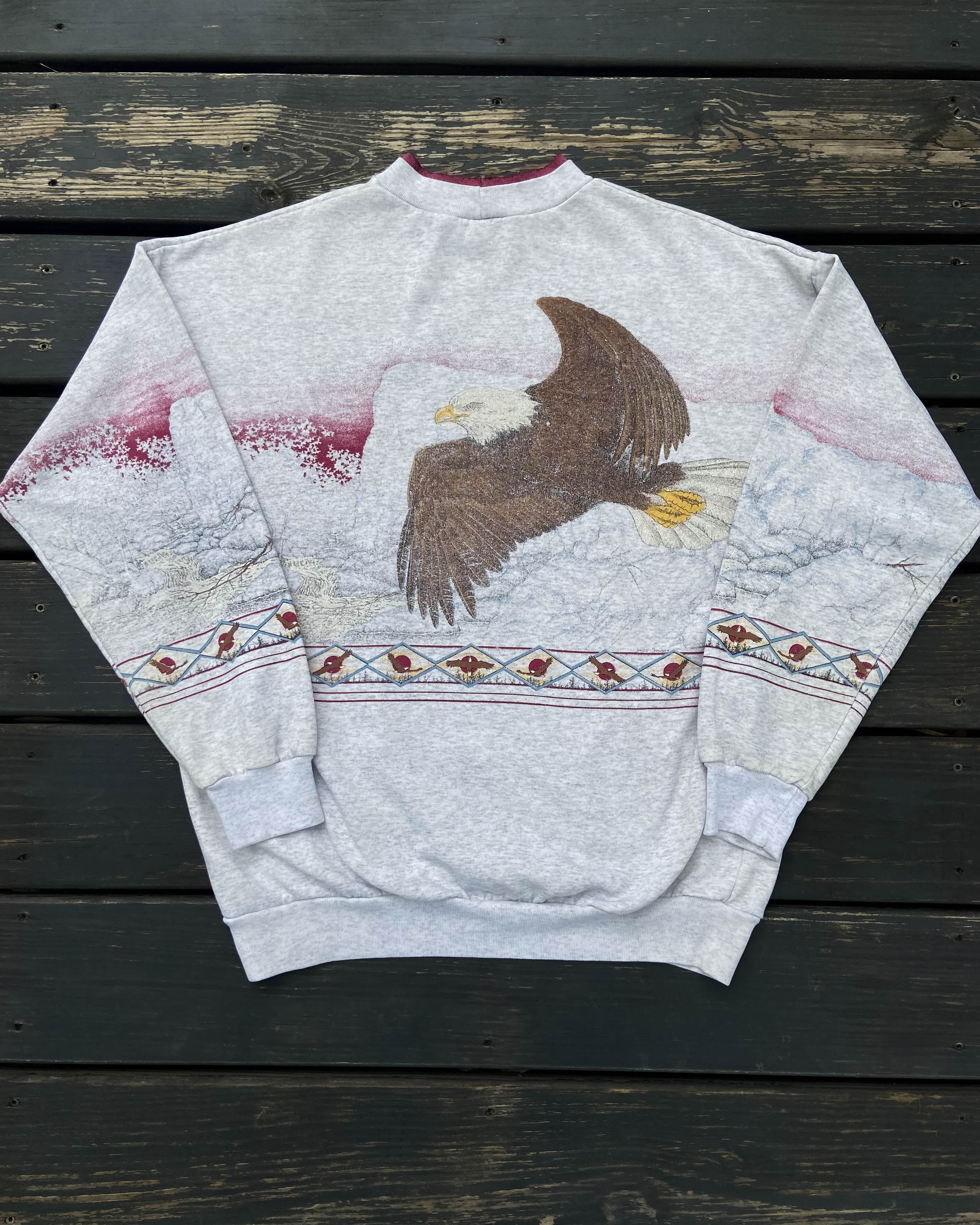 Vintage Eagle Wrap Crewneck