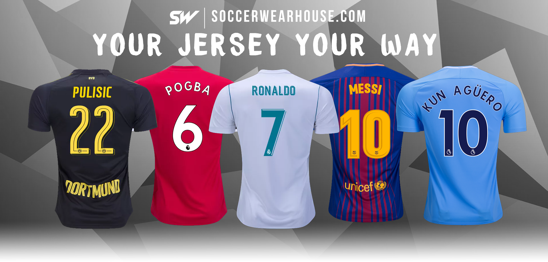 custom printed soccer jerseys