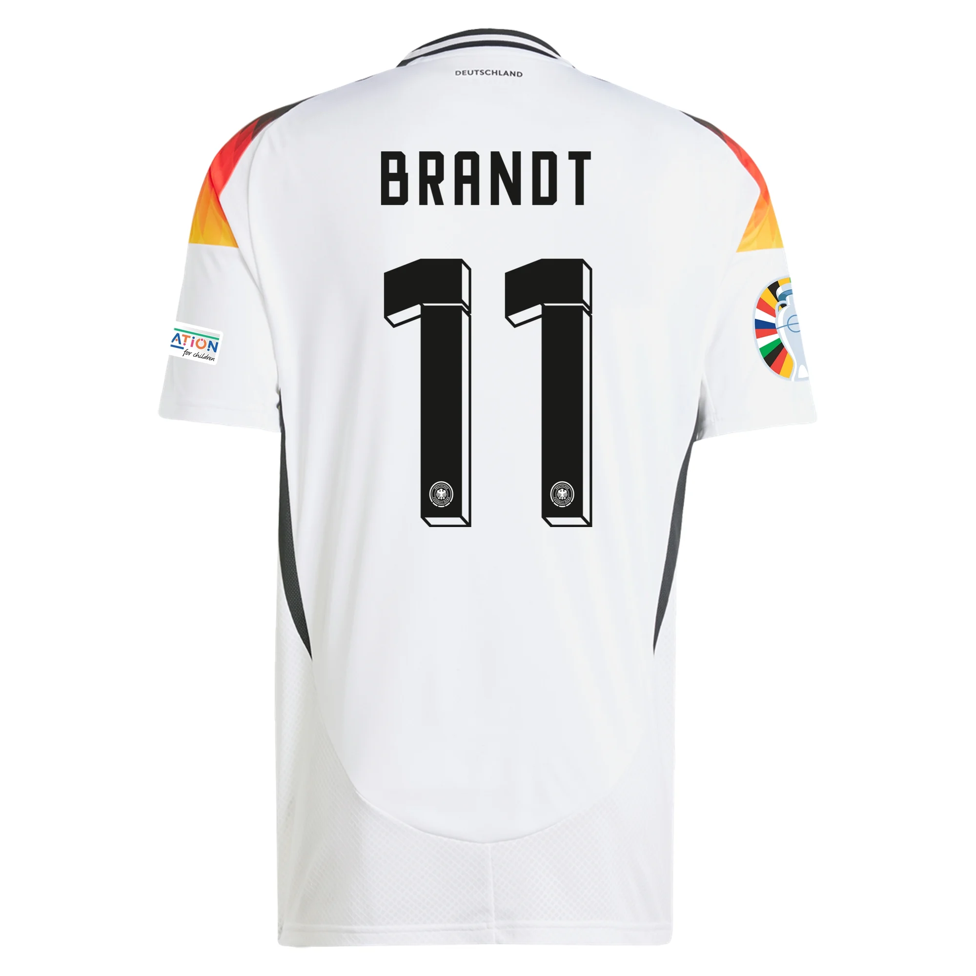 Germany No20 Brandt Away Soccer Country Jersey