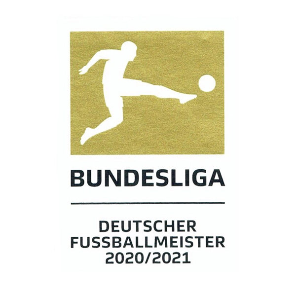 Bundesliga 2020-2021 Champion Patch (White/Gold) Soccer Wearhouse