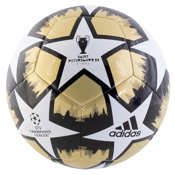 adidas UCL Capitano Saint Club Ball (Gold/Black) - Soccer Wearhouse