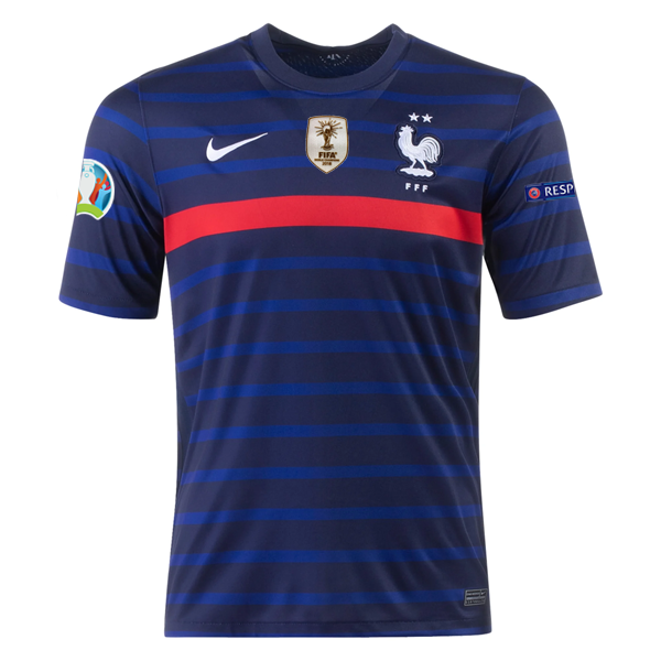 Nike France Home Jersey 20/21 w/ Patches + World Cup Champio - Soccer Wearhouse