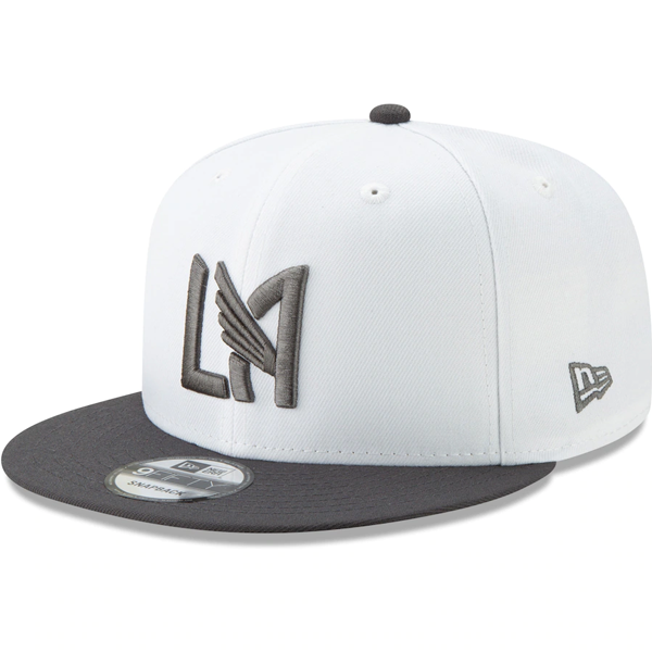 New Era Lafc 9fifty Snapback Hat White Silver Soccer Wearhouse