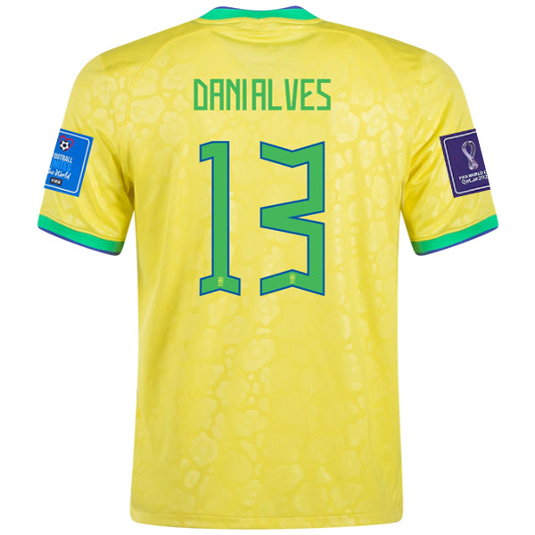 Nike Brazil 2022/23 Stadium Home Jersey Dynamic Yellow/Green  Spark/Paramount Blue/Paramount Blue Men's - US