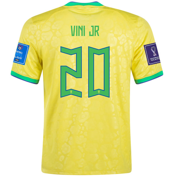 Nike Brazil Bruno Guimaraes Home Jersey 22/23 w/ World Cup 2022