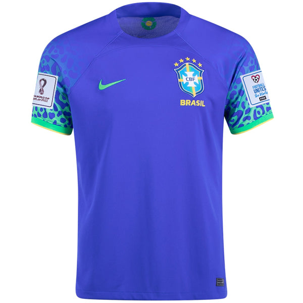 Nike Brazil Raphinha Away Jersey 22/23 w/ World Cup 2022 Patches (Para -  Soccer Wearhouse