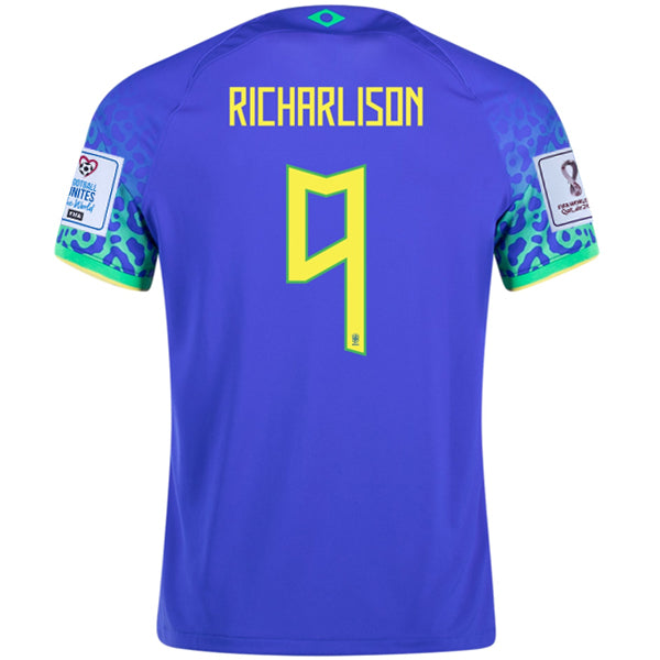 Nike Brazil Away Jersey 22/23 w/ World Cup 2022 Patches (Paramount