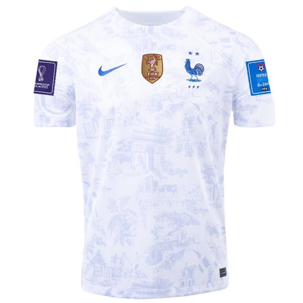 Nike Away Jersey w/ World Cup Champion and World Cup 2022 - Soccer Wearhouse