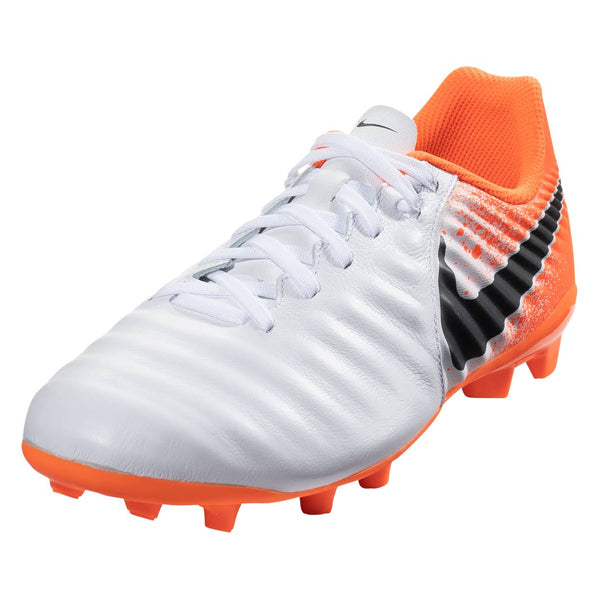 nike soccer cleats white and orange