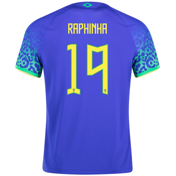 Camiseta Nike Brasil Neymar Jr. Visitante 22/23 (Paramount Azul/Verde -  Soccer Wearhouse