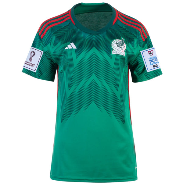 adidas Womens Mexico Home 22/23 Cup 2022 Patches (Vivi - Soccer Wearhouse