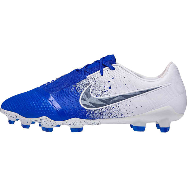 nike cleats blue and white