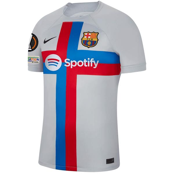 Nike Barcelona Tercera camiseta con parches de Europa League 22/23 - Soccer Wearhouse