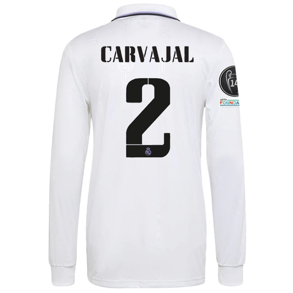 adidas Real Madrid Dani Carvajal Camiseta de manga larga con parc - Soccer Wearhouse