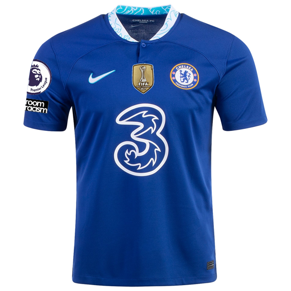 Nike Chelsea Raheem Sterling Home Jersey w/ EPL + Club World Cup Patch ...