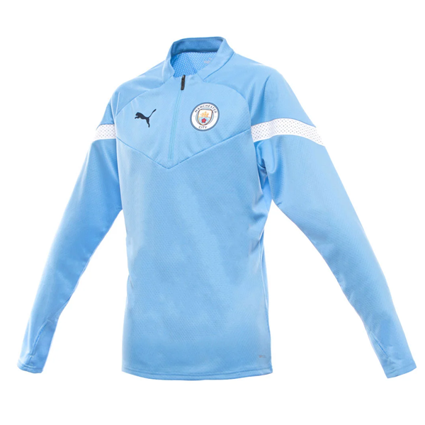 kloof Iedereen toediening Puma Manchester City Training 1/4 Zip Jacket 22/23 (Team Light Blue) -  Soccer Wearhouse