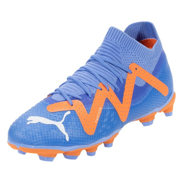 Botas de Puma Jr. Future Pro FG/AG (Azul/Naranja) - Soccer Wearhouse