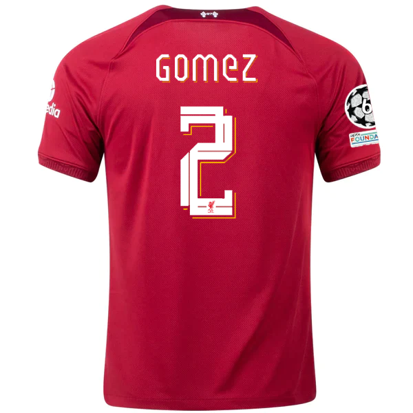 Liverpool No12 Gomez Home Long Sleeves Jersey