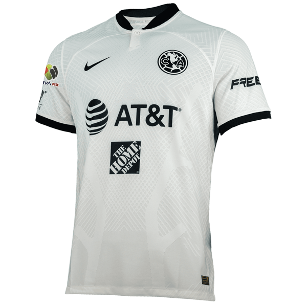 Nike Club America Authentic Alejandro Zendejas Match Away Jersey w/ Liga MX Patch 23/24 (Blue Jay/Tour Yellow) Size XL