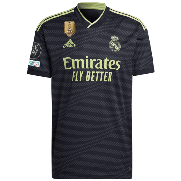 adidas Real Madrid Third Jersey w/ Champions Patches 22/23 (Neg - Soccer Wearhouse