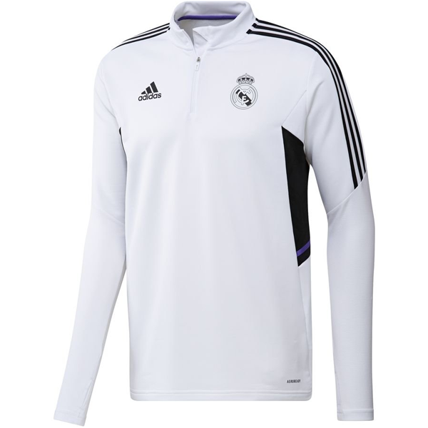T Ventileren Blijven adidas Real Madrid Long Sleeve Training (White) - Soccer Wearhouse