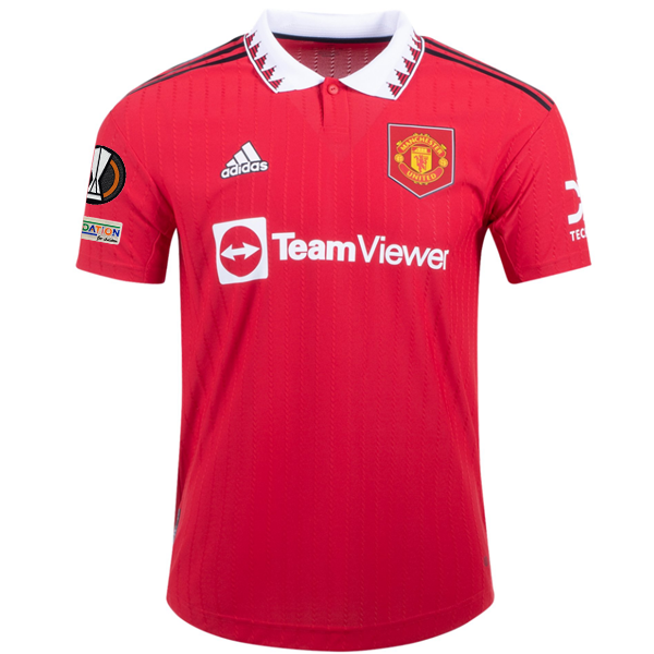 adidas Manchester United Authentic Home Jersey League Patches - Soccer Wearhouse