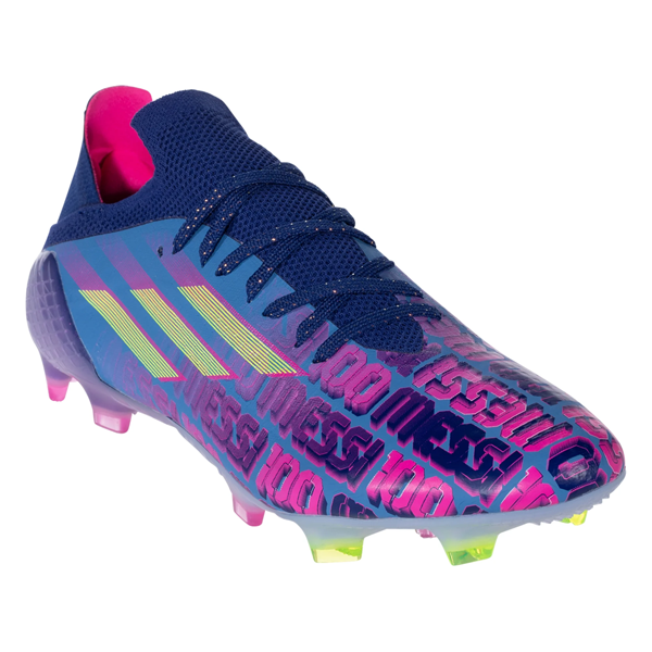 adidas Messi X Speedflow.1 FG (Victory Blue/Shock Pink) - Soccer Wearhouse