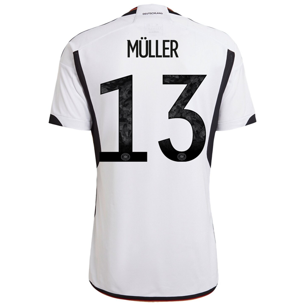 adidas Germany Thomas Muller Home Jersey 22/23 (White/Black) - Soccer ...