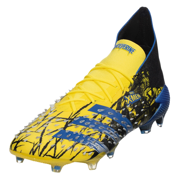 adidas Wolverine Predator Freak.1 FG Soccer Cleats (Bright Yellow/Blue/Black)