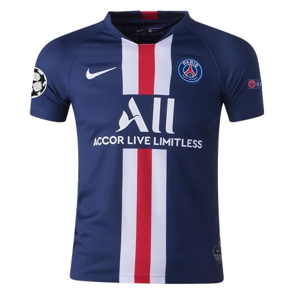 nike youth 19 20 psg kylian mbappe home jersey w champions league pat soccer wearhouse nike youth 19 20 psg kylian mbappe home jersey w champions league patches midnight navy