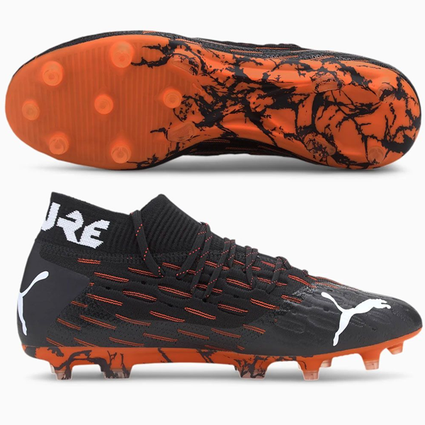 Puma Future 6 1 Netfit Fg Ag Black Orange Soccer Wearhouse