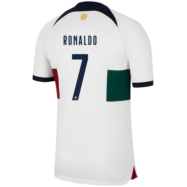 Portugal Cristiano Ronaldo Away Jersey 22/23 (Sail/Obsidian) Soccer Wearhouse