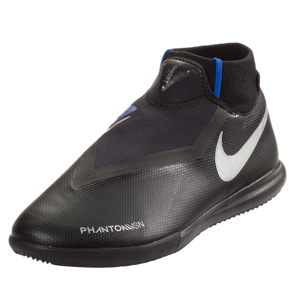 Nike Phantom VSN Academy IC Indoor Court Soccer Shoes (Black/Racer Blu -  Soccer Wearhouse