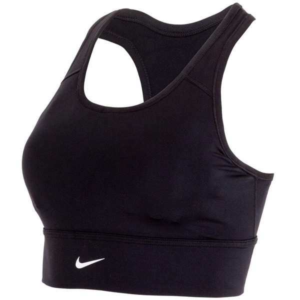 deportivo Nike Dri-Fit Swoosh Longline para mujer (negro) - Soccer Wearhouse