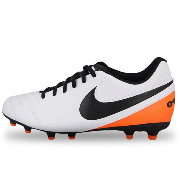 nike soccer cleats white and orange