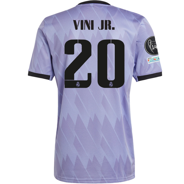 knoop Opsplitsen Publiciteit adidas Real Madrid Vini Jr. Away Jersey w/ Champions League Patches 22 -  Soccer Wearhouse