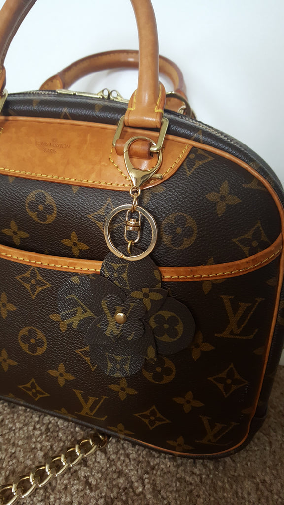 Louis Vuitton (reworked) Bag Charm | Key Ring w/ vintage lock | Keycha – C&C Collection