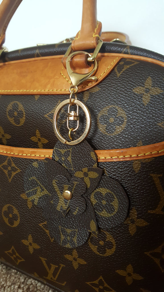 Louis Vuitton (reworked) Bag Charm | Key Ring w/ vintage lock | Keycha – C&C Collection