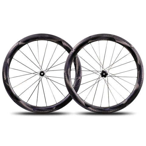 50mm Carbon Spoke Disc Wheels-12K Filament-wound