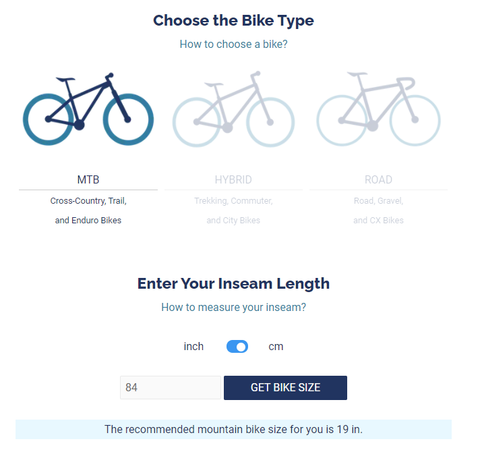 Complete Bike Frame Size Guide - Bike Frame Measurement & Size Chart