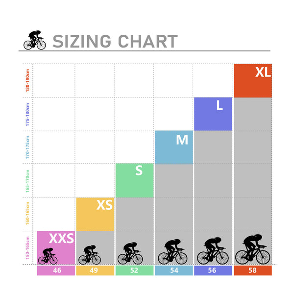 X-Gravel Frame size chart