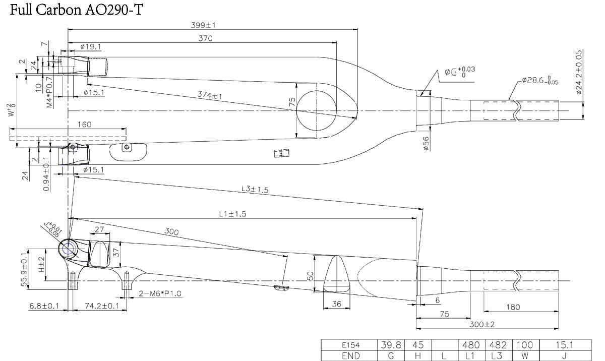 29er rigid fork thru axle