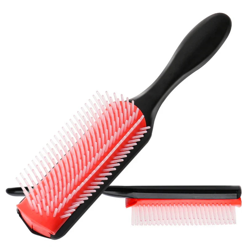 Professional Detangling Brush | 9-Row Design for All Hair Types