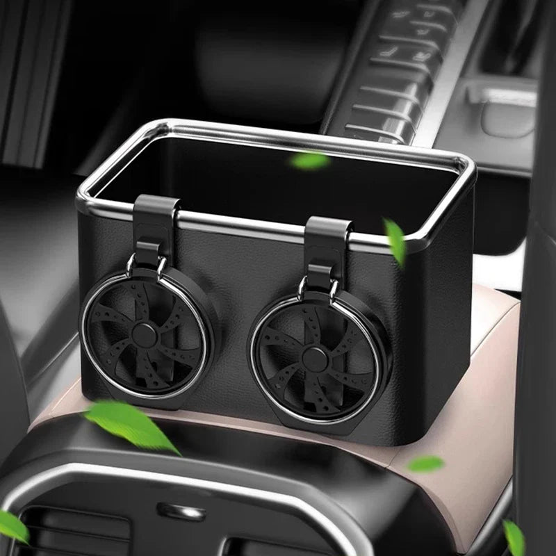 Car Storage Organizer | Dual Cup Holder Console Box